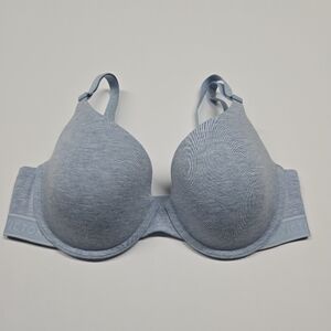 Victoria's Secret Blue Lightly Lined Demi Cotton T-Shirt Bra 34D